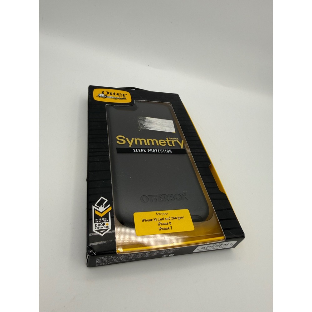 OtterBox Symmetry Case iPhone SE 8 7 Black New Sleek Protective Cover